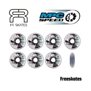 FR Junk freestyle MPC wheels Naturel - 80 mm. X-Firm, Set van 8